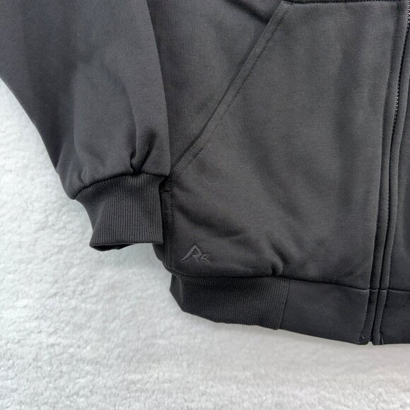 Ridgecut Sherpa Lined Full Zip Hooded Sweat Jacket Black Workwear Outdoor Mens M - Picture 3 of 12